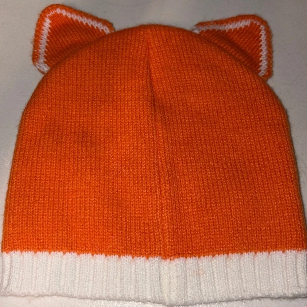 Orange Ear Kids Beanie | EUC